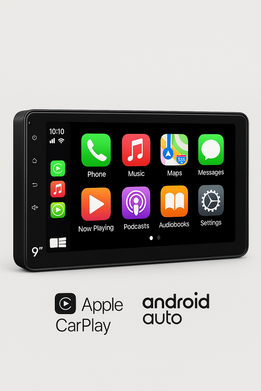 Postura™ Drive — 9" Wireless CarPlay & Android Auto Display