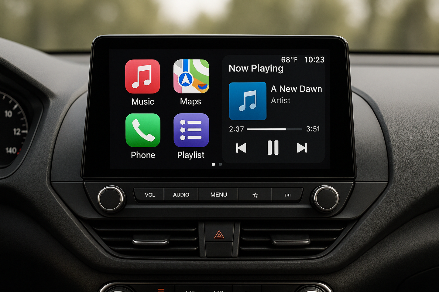 Postura™ Drive —  Wireless CarPlay & Android Auto Display