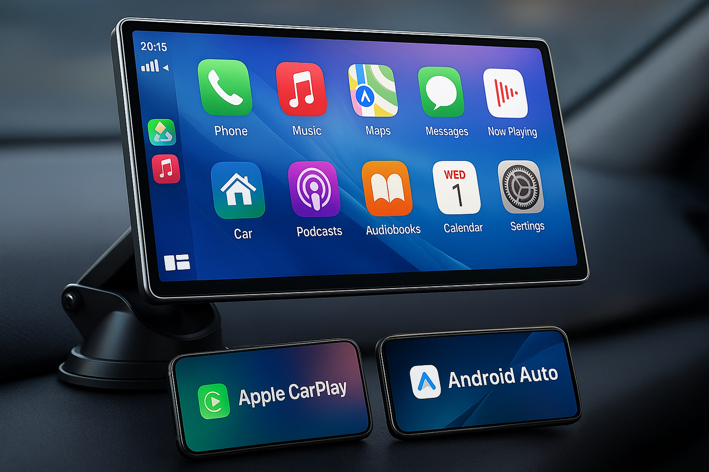 Postura™ Vision 9” – Wireless CarPlay & Android Auto